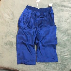 Royal blue Marisa Christina 100% polyester pants size medium brand new